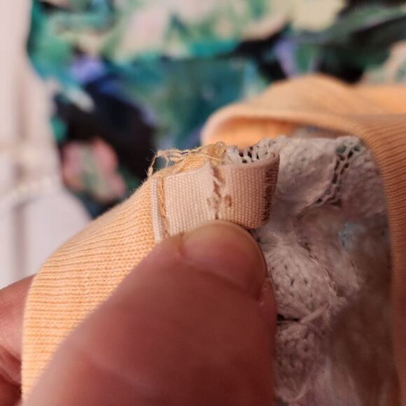 Free People Size Small  Peach Pullover Casual Sweatshirt - Picture 11 of 11